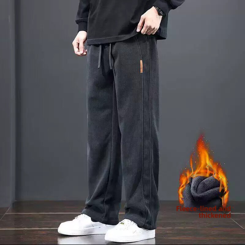Corduroy Pant Warm - Herenbroek van corduroy met fleecevoering, elastische