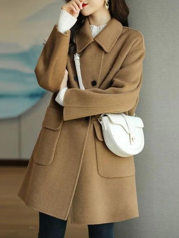 Stijlvolle wollen jas van gemi - Wool Coat Peacoat recensie en prijs