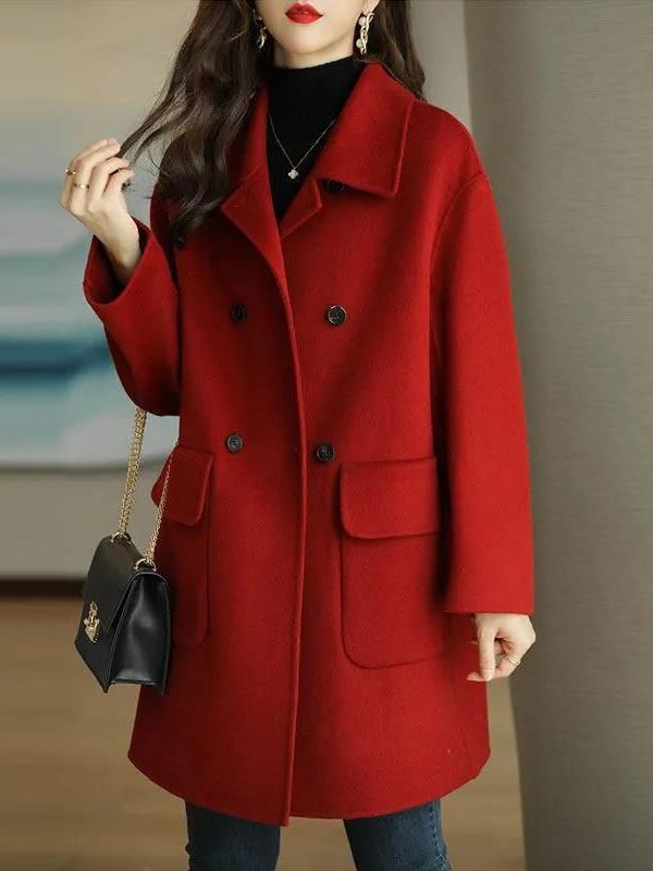 Stijlvolle wollen jas van gemi - Wool Coat Peacoat recensie en prijs