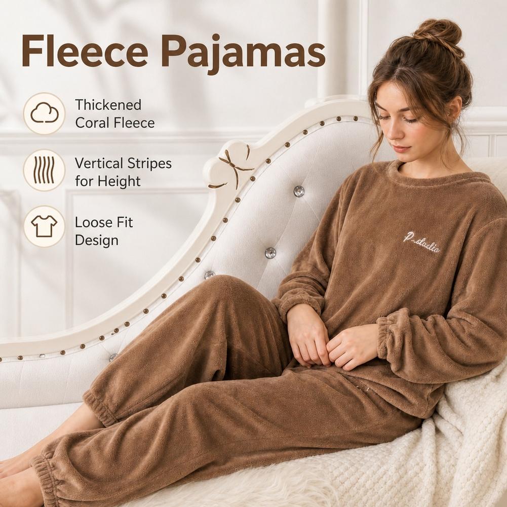 Coral Fleece Homewear Set Pyja - Corduroy Pant Warm recensie en prijs